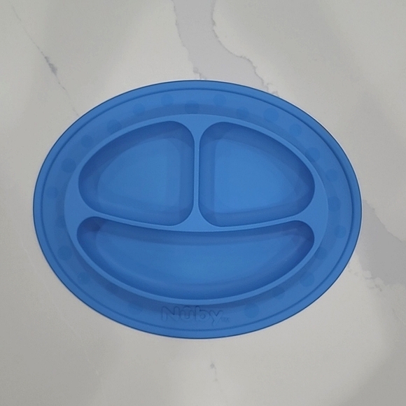 Nuby Plate Mat Blue - Picture 1 of 5